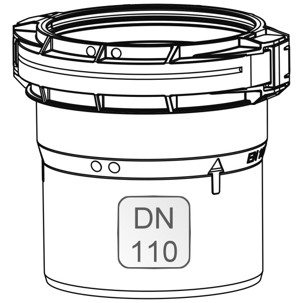 Bild von Steckende PP für Flexrohr DN110