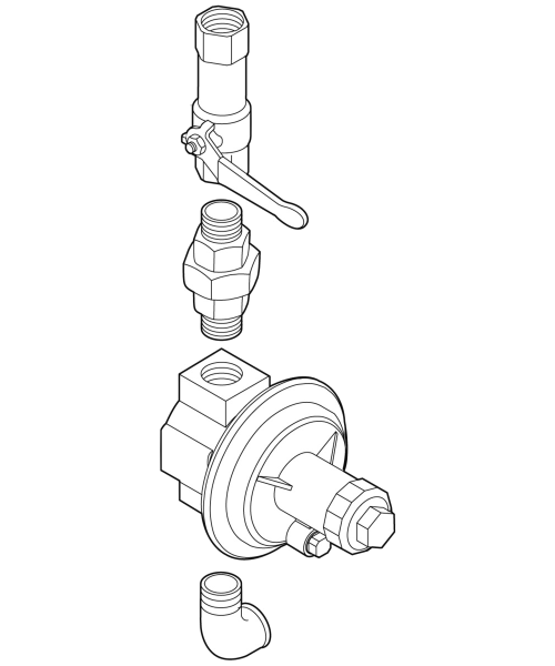 Bild von Druckregler-Set WTC-GB 120-210-A