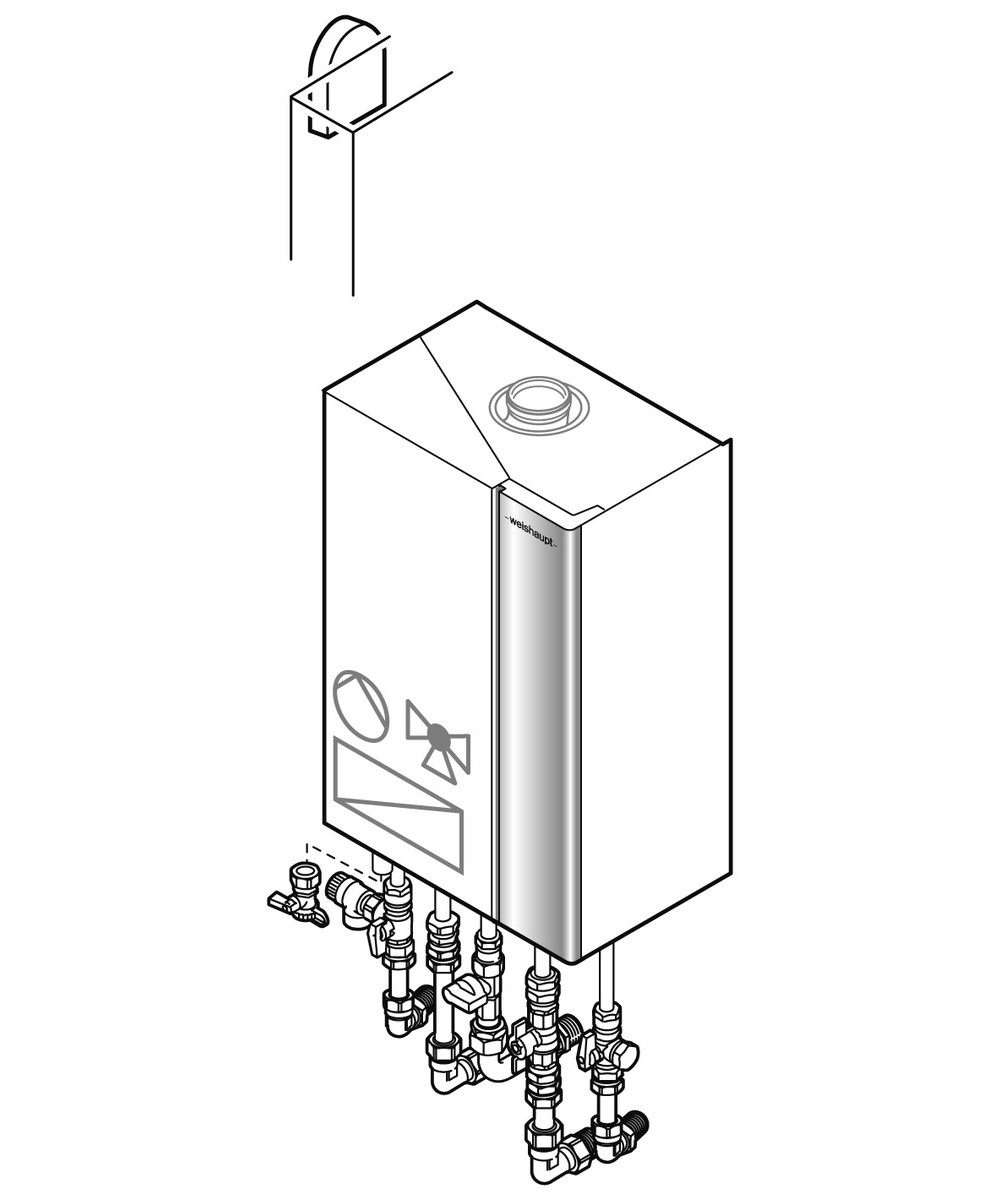 Bild von Paket WTC-GW 25-B C Kombitherme Unterputz