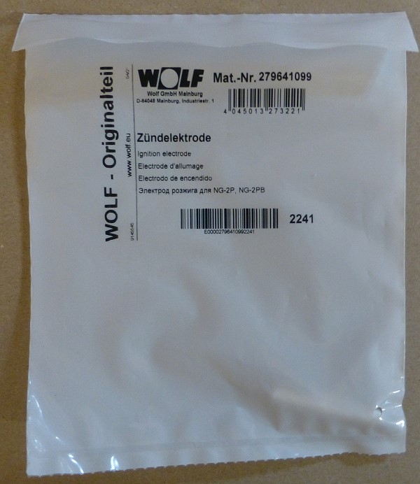 Zündelektrode für WOLF NG-2P