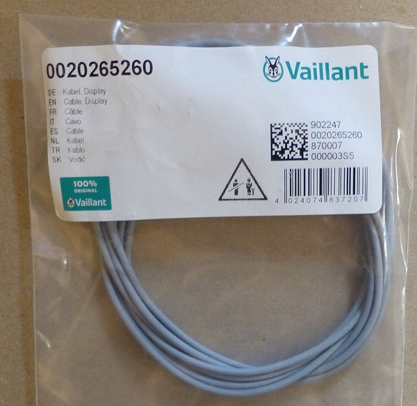 Bild von Displaykabel für Vaillant VSF / VSU