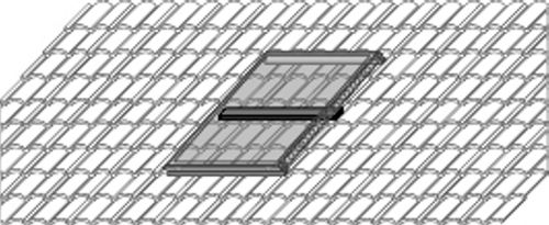 Bild von Schneelasterweiterung Alu+ Hochformat für 1 Kollektor, Falz-Ziegel