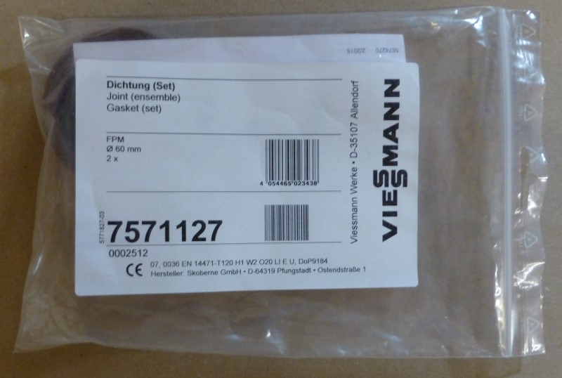 Bild von Dichtungssatz DN60 FPM