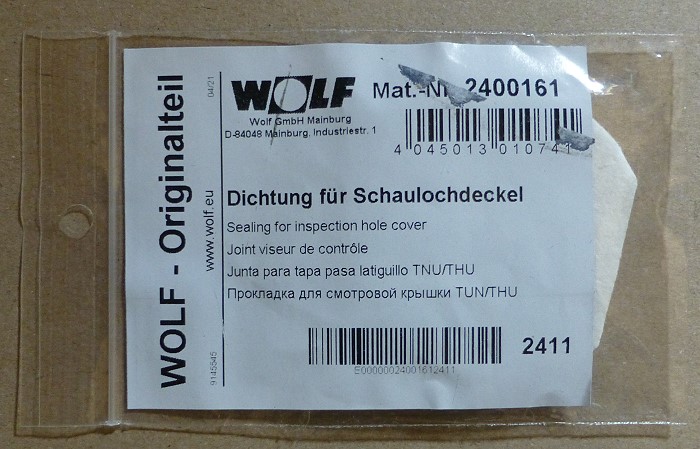 Bild von Dichtung für Schaulochdeckel für Wolf TNU, THU, FHU-CHK, TOK