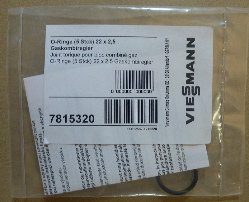 Bild von Ersatz O-Ringe Ø22 x 2,5 mm für Gaskombiregler Vitodens