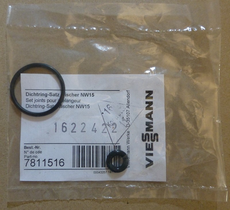 Bild von Ersatz O-Ringe Satz für Mischer 3+4 DN15