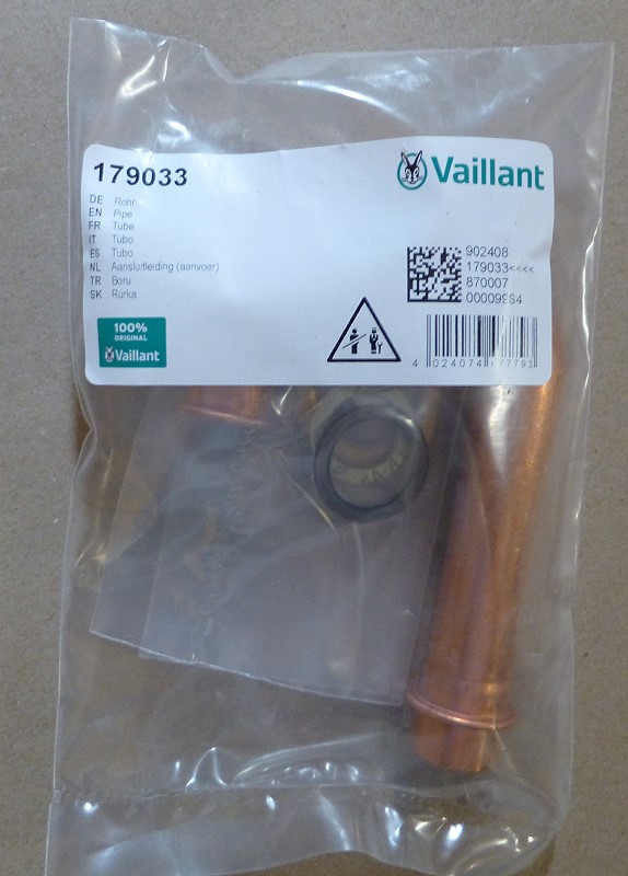 Bild von Ersatz Rohr für Vaillant VC, VCW, VCI