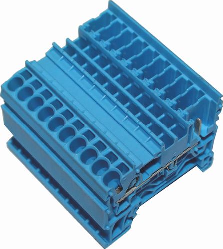 Bild von Reihenklemme steckbar X-COM S2,5, blau