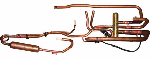 Bild von Verrohrung mit 4-Wegeumschaltventil für BWL-1S-10/14 230V