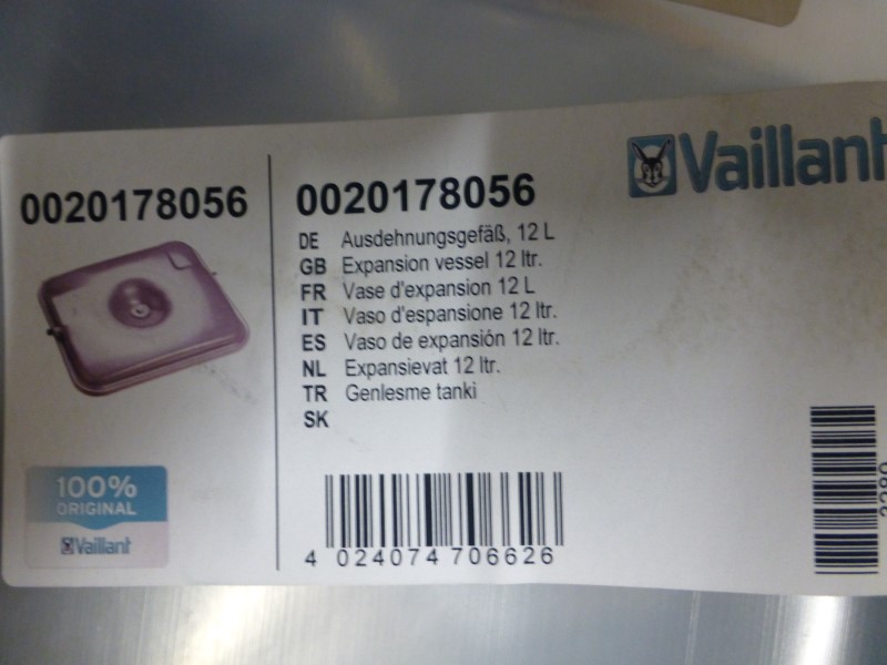 Bild von Ausdehnungsgefäß 12 Liter für VC/VCW