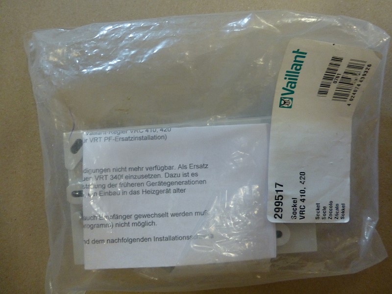 Bild von Vaillant Ersatz Wandsockel für VRC 410s+420s