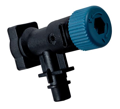 Bild von Eckhahn Kunststoff DN10 ID und AD mit L:61mm (EU)