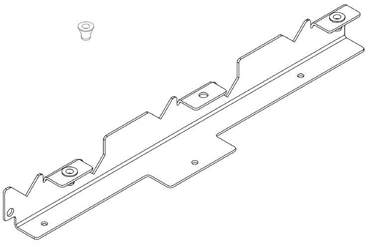 Bild von Rohrhaltekamm hinten WTC 15/25-A
