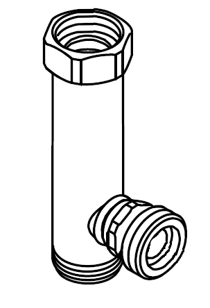 Bild von Anschlussrohr Kaltwasser G1Fl. x G1A x G1A