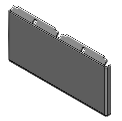 Bild von Einhängeblech hinten Vitoligno 200-S 20-50kW