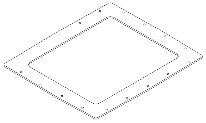 Bild von Dichtung 556 x 639 x 8 mm