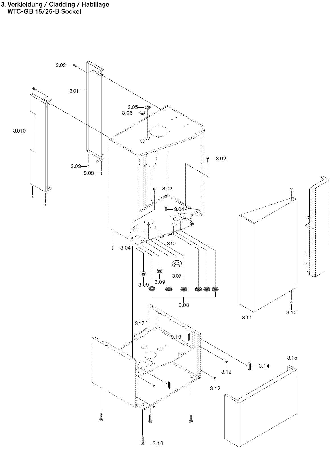 Ersatzteile WTC-GB 15/25-B Sockel