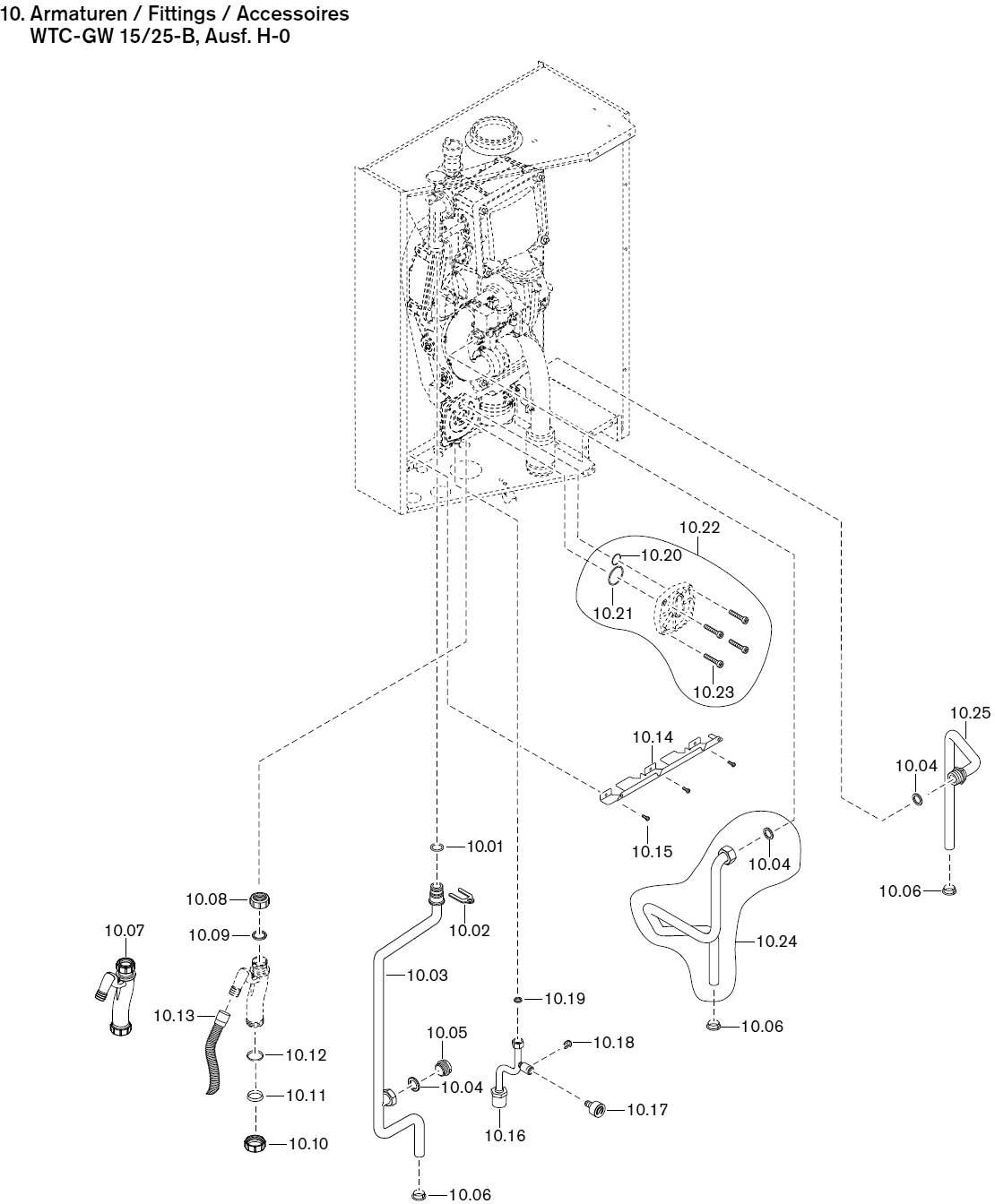Armaturen WTC-GW 15/25-B, Ausführung H-0