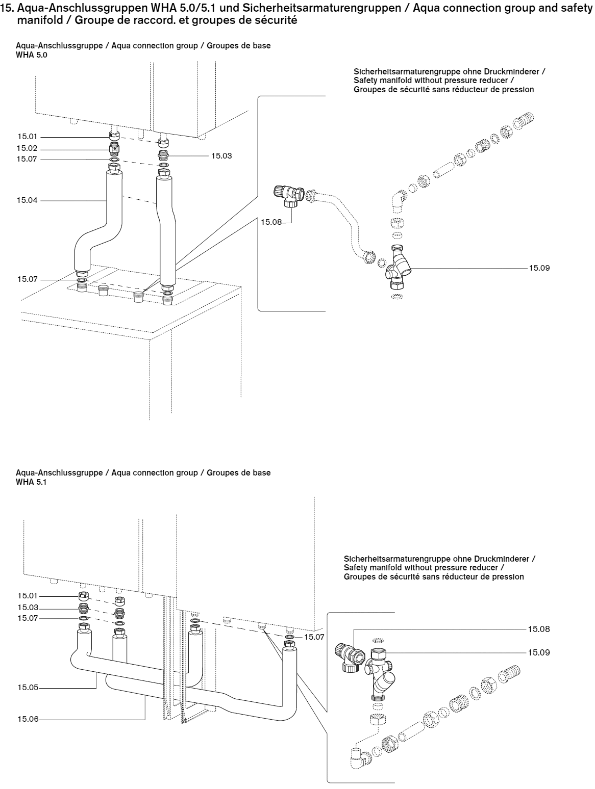 Ersatzteile Anschlussgruppen WTC-A