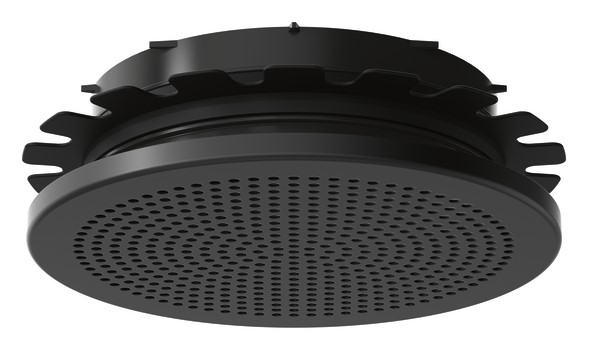 Bild von Abluftdesigngitter Schwarz rund