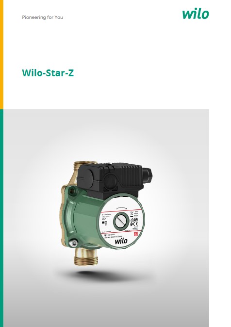 Handbuch Wilo Star-Z für Trinkwasserzirkulation