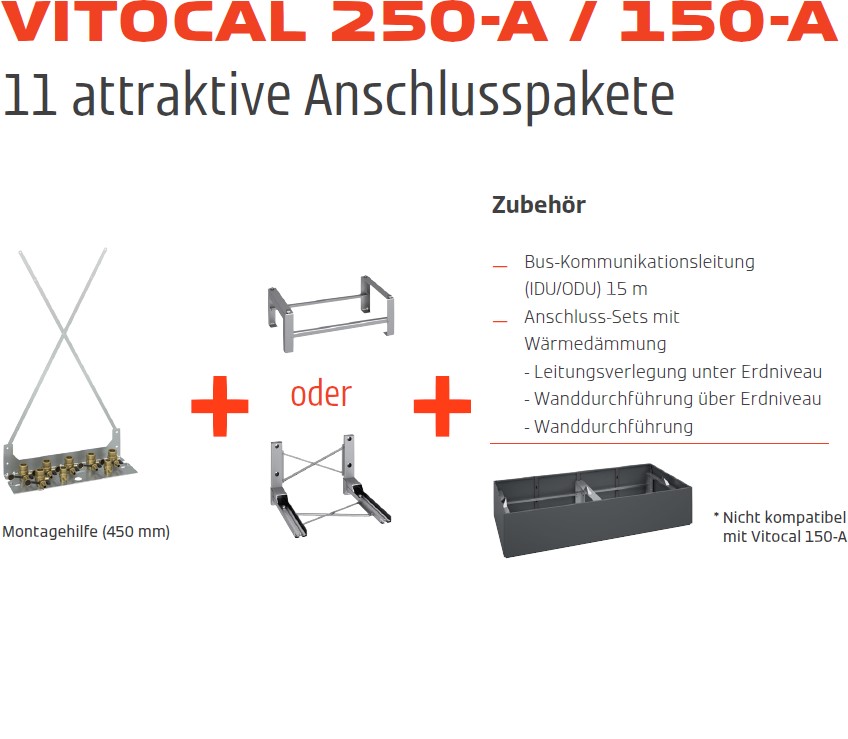 Bild für Kategorie Anschlusspakete Vitocal 250-A / 150-A