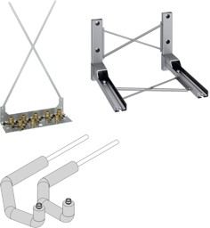 Zeige Details für Wandkonsole + Wanddurchführung mit Zubehör Bild von Wandkonsole + Wanddurchführung mit Zubehör