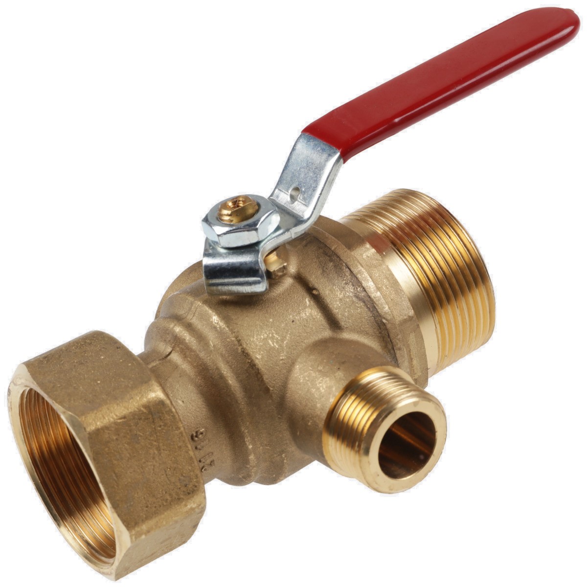 Bild von Kugelhahn DN32 HK-Vorlauf rot