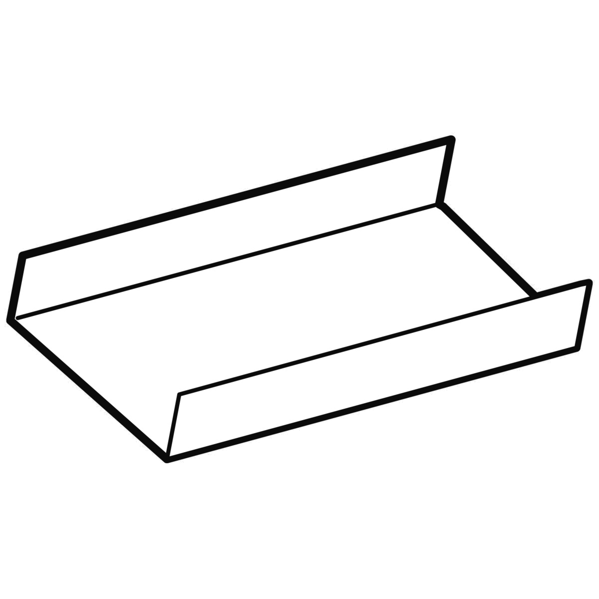 Bild von Stoßblech für Montagebrett 120 mm
