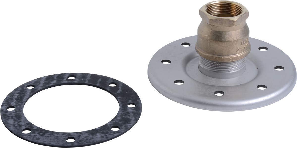 Bild von Flansch emailliert Elektro-Heizeinsatz 