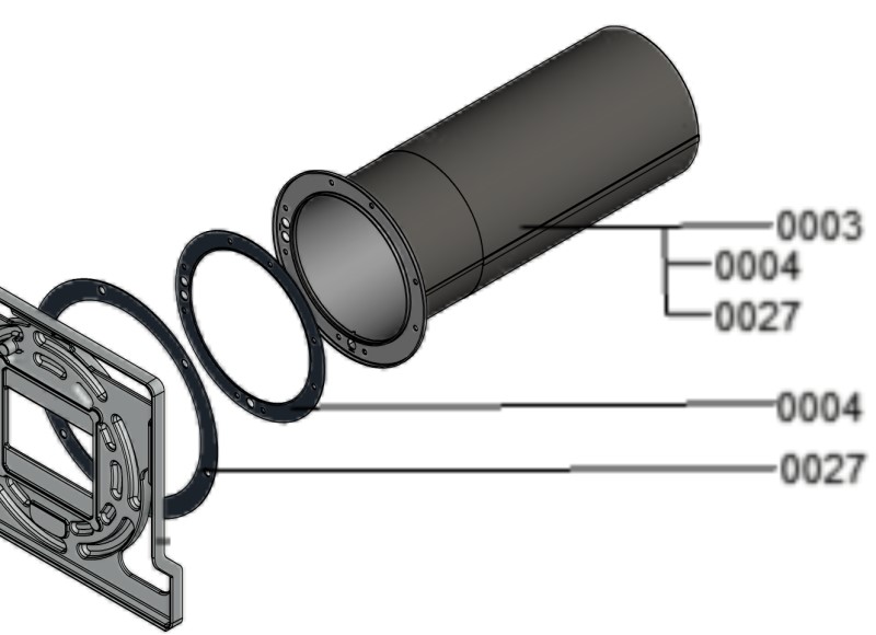Bild von Flammkörper CM2 620kW mit Dichtung