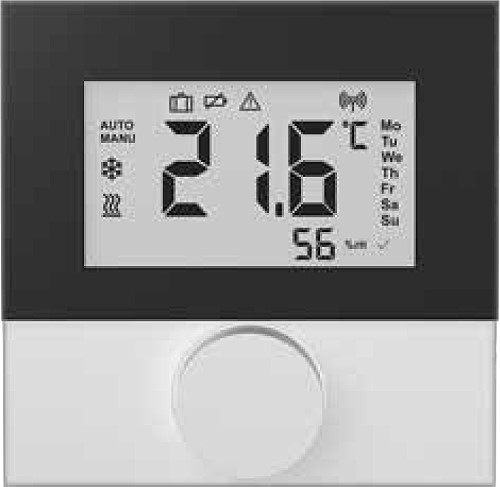 Bild von Raumthermostat AlphaSW Funk LCD Design