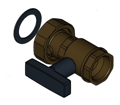 Bild von Kugelhahn Solebaugruppe