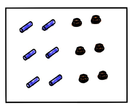 Set Befestigung Radiallüfter 