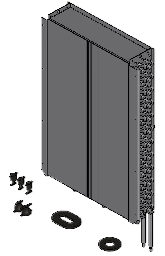 Verdampfer VC 200-A AWCI mit 4 Rohrreihen