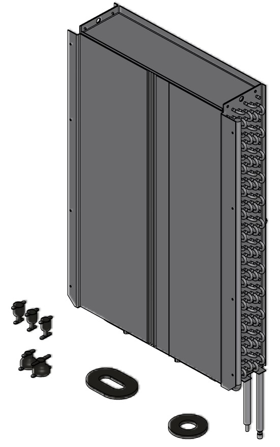Verdampfer VC 200-A AWCI mit 6 Rohrreihen