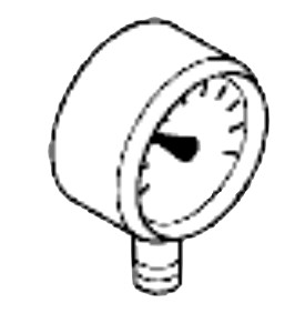 Manometer für Kleinverteiler