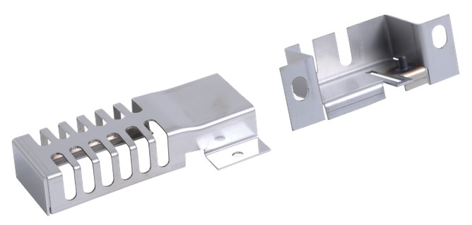 Halteblech und Abschirmblech für Glühzünder