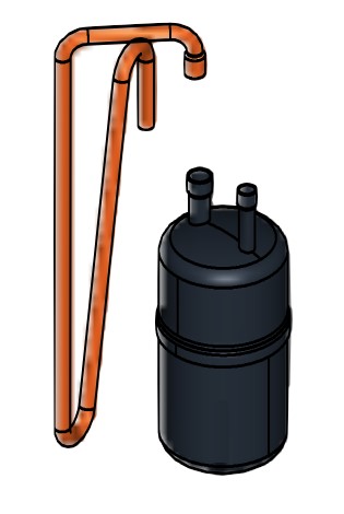 Flüssigkeitsabscheider für Vitocal 060-A und 262-A