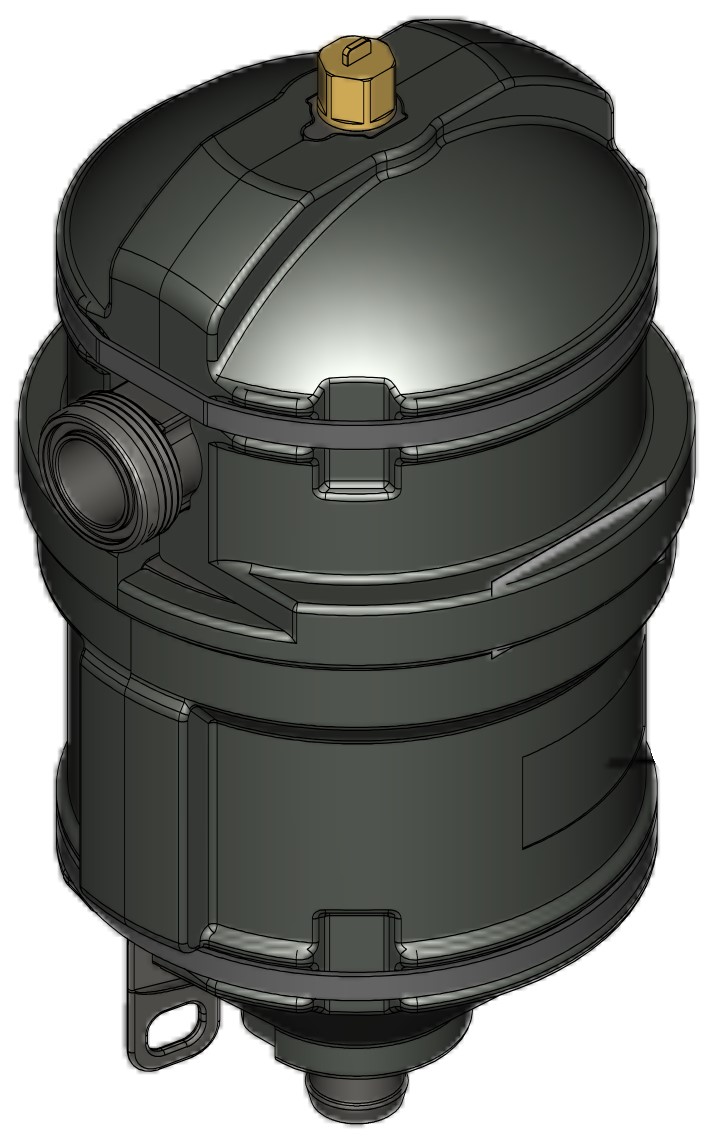 Entlüfter mit Dämmung für Vitocal Außeneinheiten