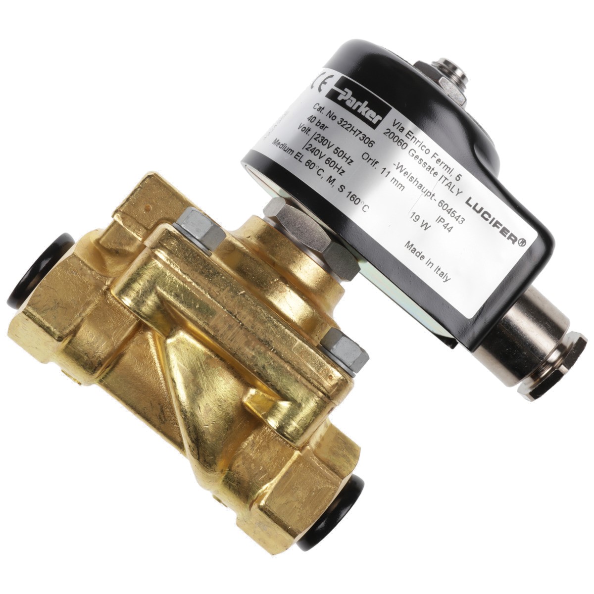 Magnetventil 322H7306 230V 50Hz / 240V 60Hz