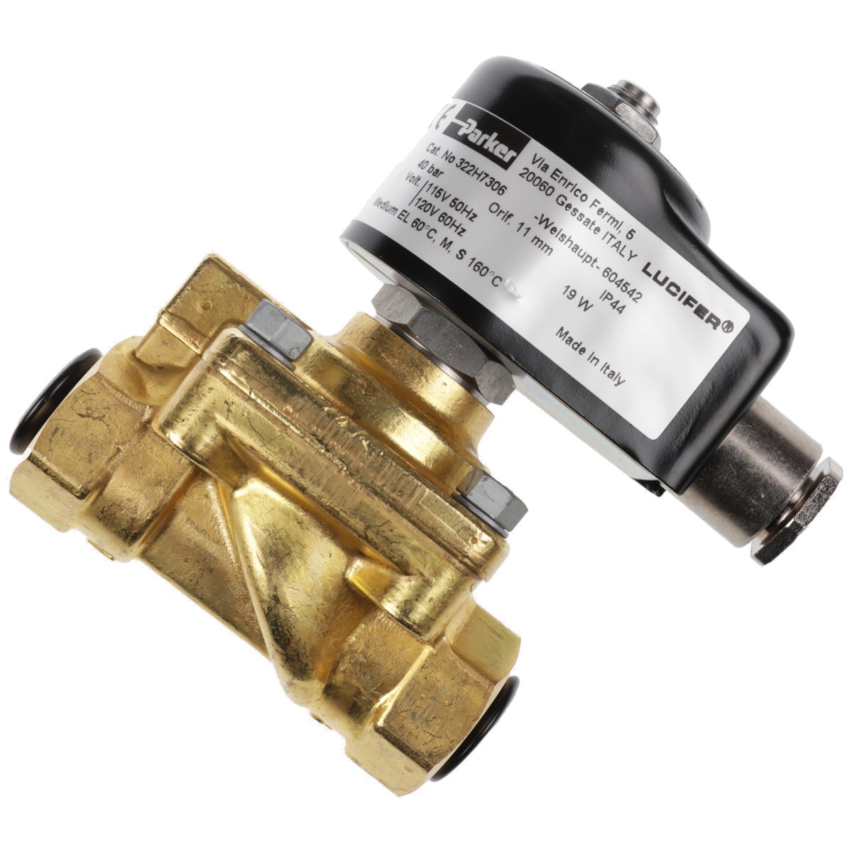 Magnetventil 322H7306 115V 50Hz / 120V 60Hz 19 Watt IP44
