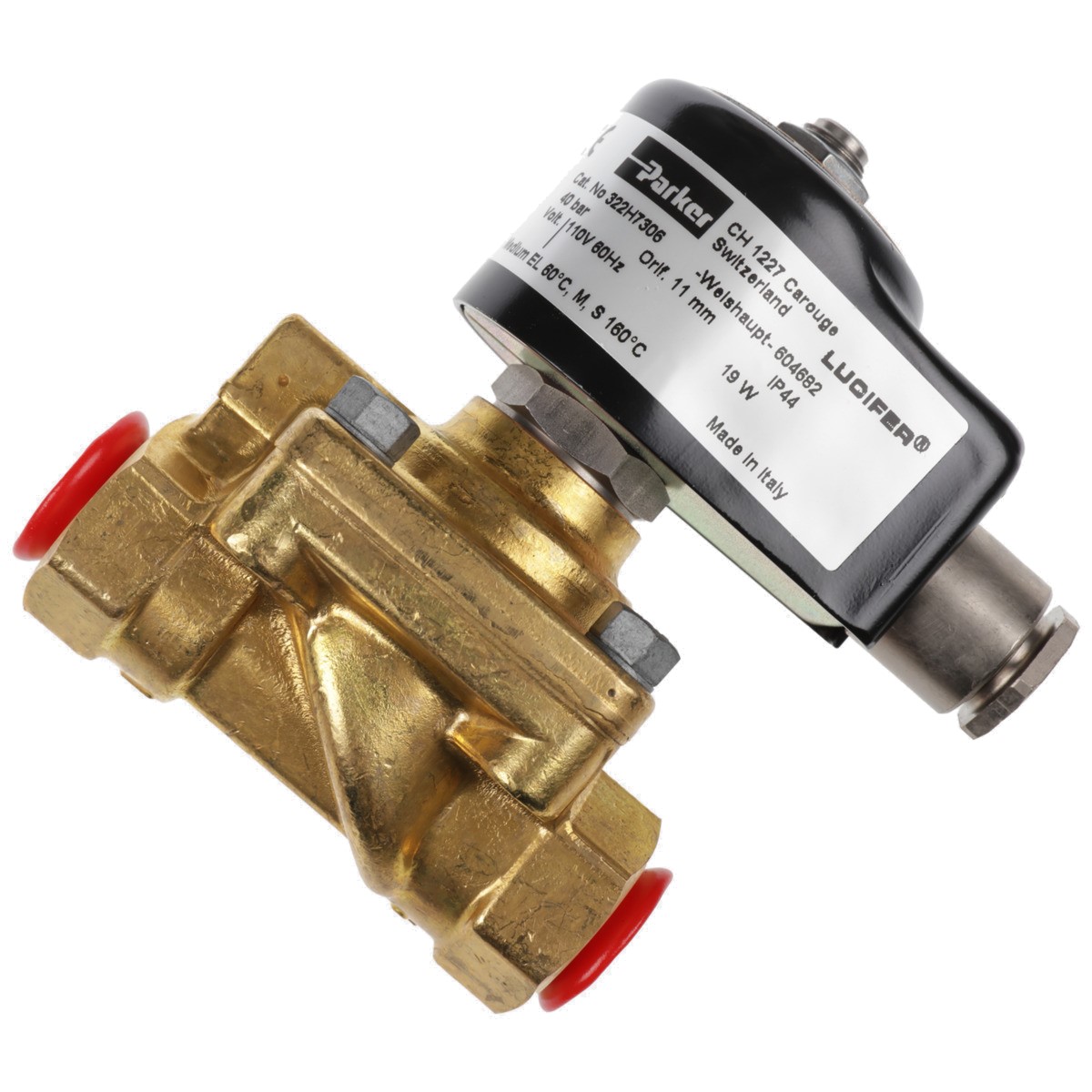 Magnetventil 322H7306 110V 60Hz 19 Watt IP44, Anschlussgewinde  G 3/8