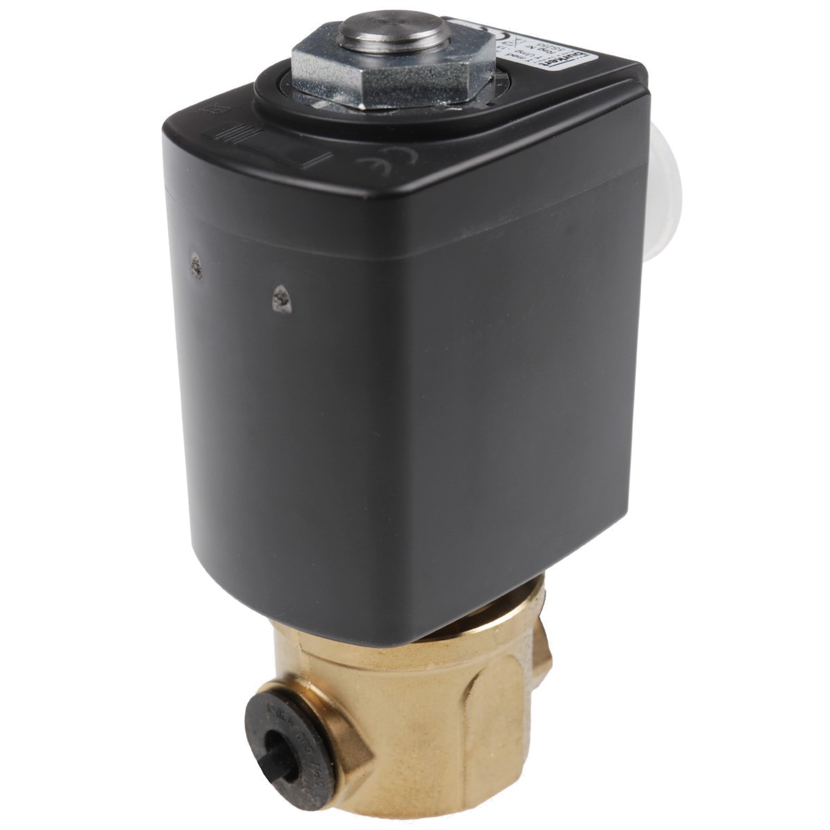 Magnetventil 6027 NC DN3 110-120V 60Hz AC19 20 Watt IP65 G1/8 Gehäuse Messing