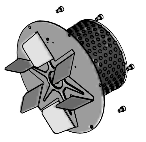 Radiallüfter für Vitoligno 200-S 20kW-50kW