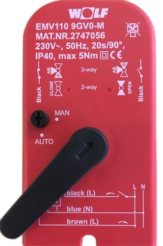 Steckmotor Auf/Zu EMV110 (230VAC)