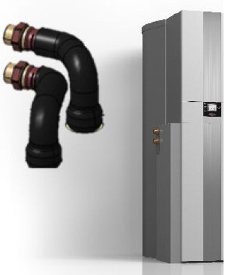 Anschlussset Heizkreis seitlich für Hybridcenter