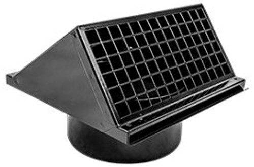 Wolf Wandhaube DN160 - schwarz