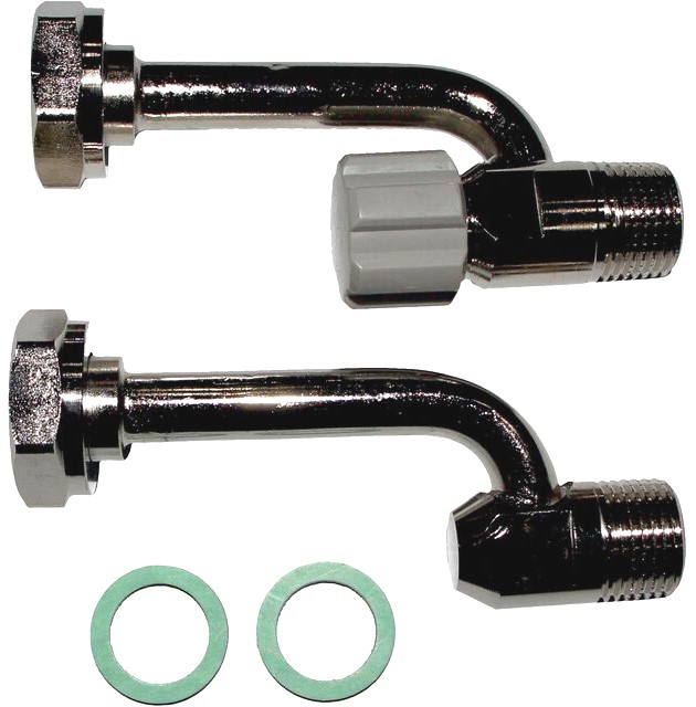 Anschlussteile R½" Warm- und Kaltwasser Aufputz