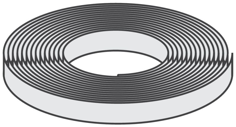 Kompriband schwarz 8m Rolle